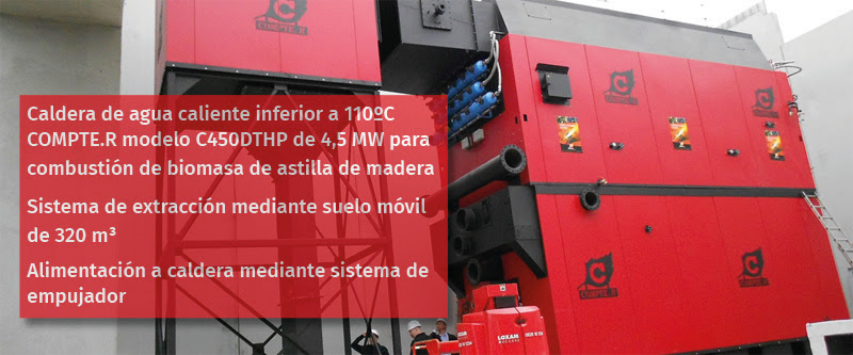 Boiler of the heat network of ponferrada